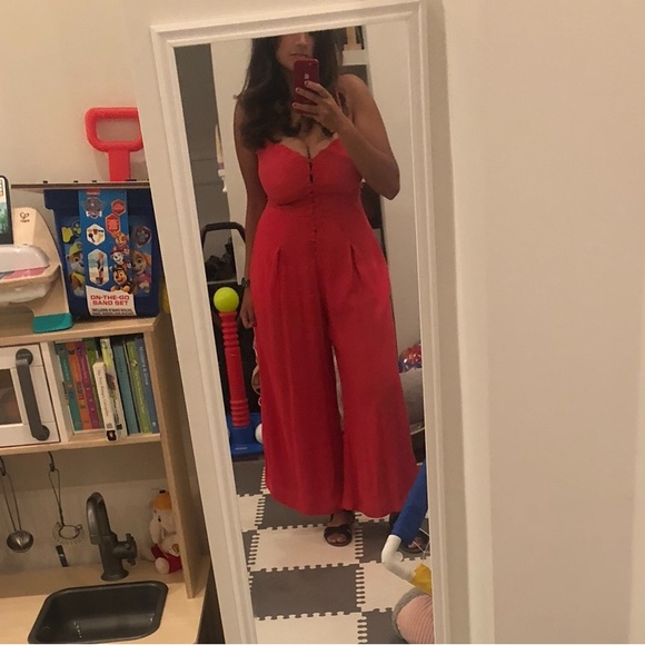 ❌SOLD Free People Pink Jumpsuit - Picture 8 of 8